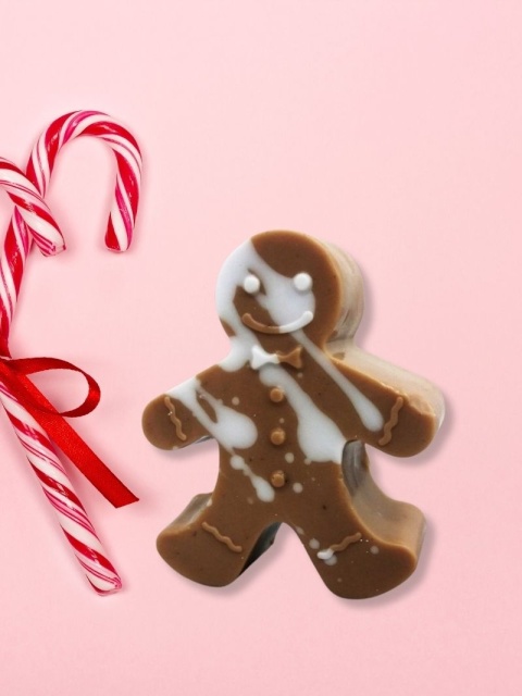 Mydło glicerynowe Piericzek 80 g - w tle cukrowe laski