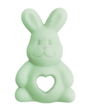 Mydło glicerynowe Zajączek z sercem zielony 30 g – Stara Myd;arnia