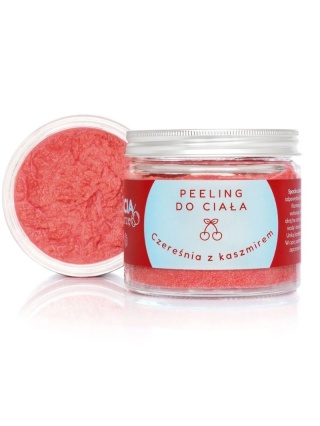 Peeling cukrowy do ciała Czereśnia z kaszmirem 250 g – Bracia Mydlarze