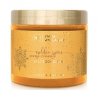 Peeling solny do ciała Golden Spice, orange&cinnamon – Stara Mydlarnia