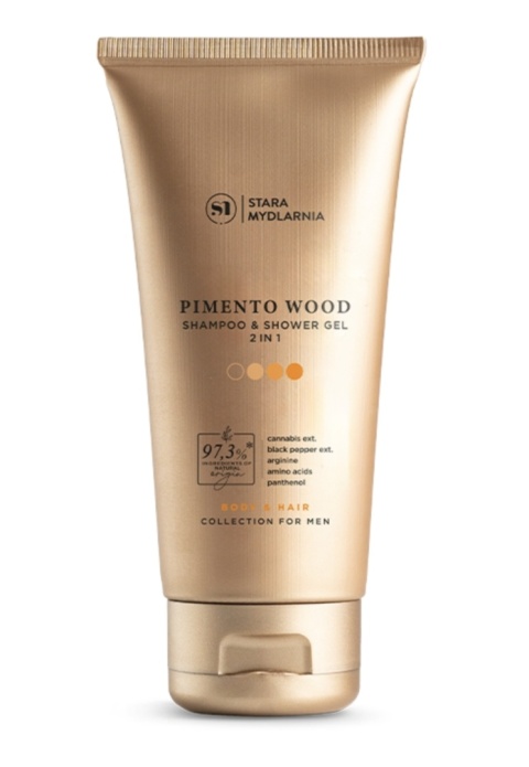 Pimento Wood for Men 2w1 szampon i żel pod prysznic 200 ml – Stara Mydlarnia., produkt