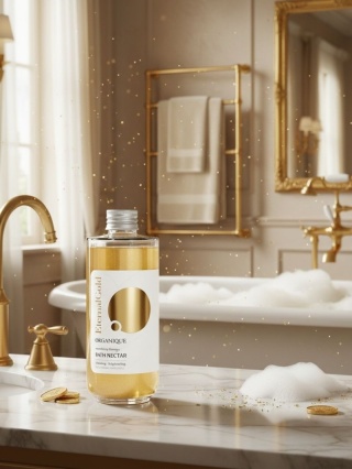 Rozświetlający nektar do kąpieli Eternal Gold 200 ml – Organique