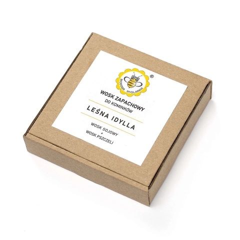 Wosk zapachowy Leśna idylla  70 g – Miodowa Mydlarnia, produkt zapakowany
