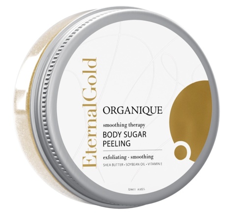Wygładzający peeling cukrowy do ciała Eternal Gold 200 g