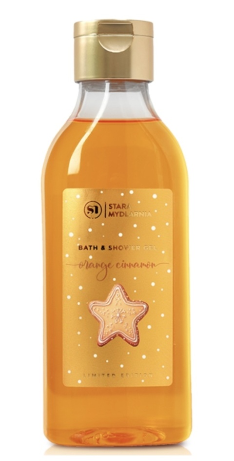 Żel do kąpieli i pod prysznic Orange&Cinnamon) 250 ml – Stara Mydlarnia, p;rodukt