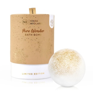 Zestaw prezentowy Pure Wonder - wanilia, kula do kąpieli 200 g – Stara Mydlarnia