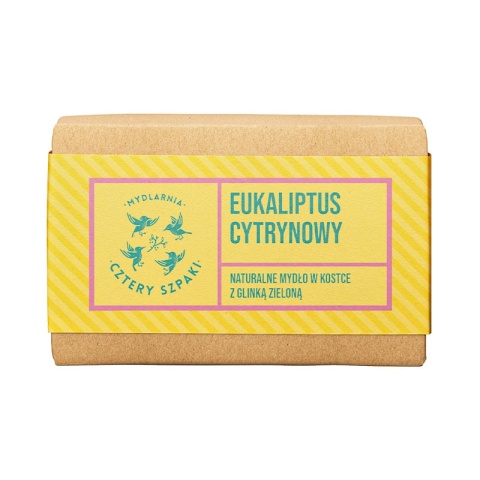 Naturalne mydło w kostce  Eukaliptus cytrynowy 110 g – 4szpaki, produkt