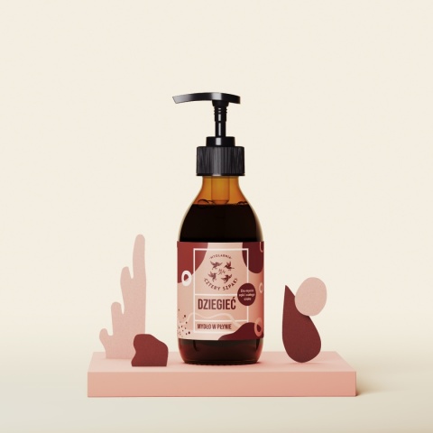 Mydło w płynie Dziegciowe 300 ml – aranzacja