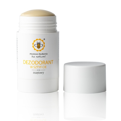 Naturalny dezodorant w sztyfcie Miętowy 72 g – Miodowa Mydlarnia, prezentacja produktu