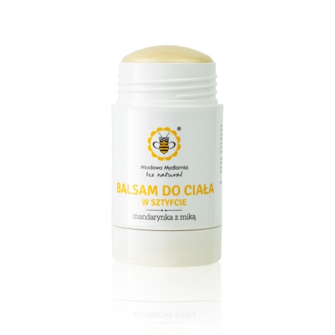 Balsam do ciała w sztyfcie Mandarynka z miką 55 g – Miodowa Mydlarnia, produkt