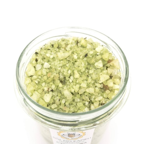Sól do kąpieli Cytrynowa werbena 350 g – preentacja soli