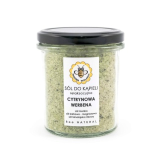 Sól do kąpieli Cytrynowa werbena 350 g – Miodowa Mydlarnia