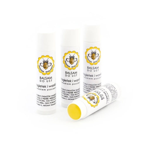 Balsam do ust Nagietek i Wanilia 5,5 ml – kompozycja z kilku pomadek