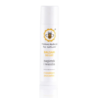 Balsam do ust Nagietek i Wanilia 5,5 ml – Miodowa Mydlarnia