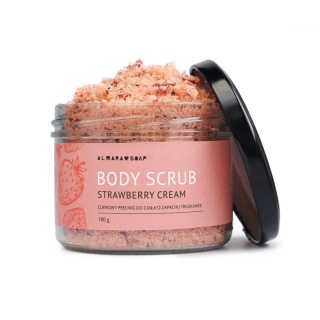 Peeling do ciała Strawberry Cream Body Scrub 180 g – Almara Soap