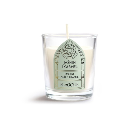 Sojowa świeca zapachowa Celebrate  Jaśmin i karmel 70 g – Flagolie, produkt