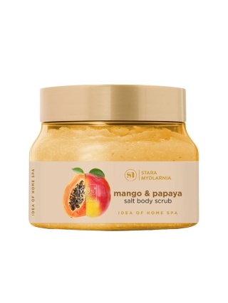 Home SPA Peeling solny do ciała Mango & Papaya 360 g – Stara Mydlarnia