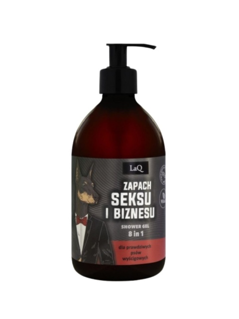 LaQ - Żel pod prysznic 8 w 1 Doberman w garniaku 500 ml, produkt