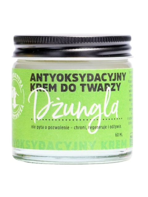 Antyoksydacyjny krem do twarzy Dżungla  60 ml – Manufaktura Bursztynnika, słoiczek