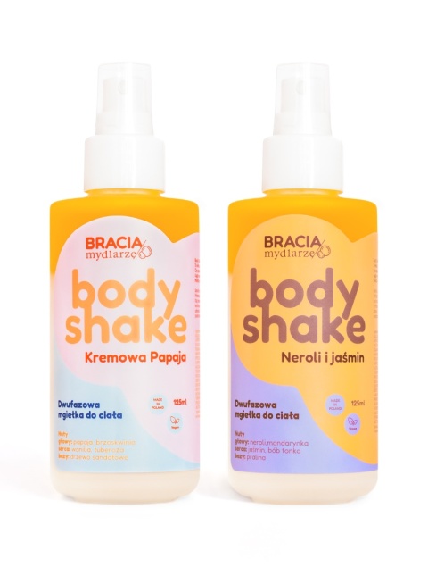 Mgiełka do ciała Body Shake 125 ml – Bracia Mydlarze, zestaw dwóch mgiełek