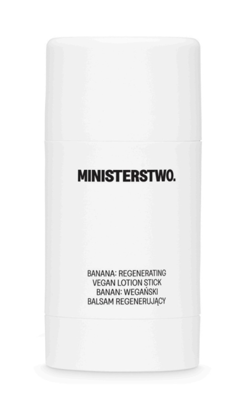Wegański balsam regenerujący w sztufcie  Banan 75 g – Ministerstwo., produkt