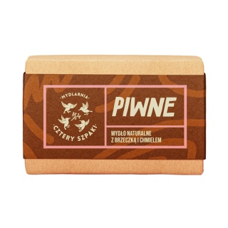 Naturalne mydło w kostce Piwne 110 g – 4 Szpaki