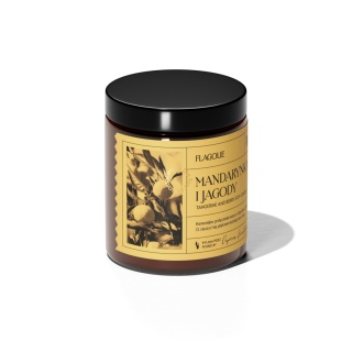 Naturalna świeca zapachowa z serii Four Seasons Mandarynka i jagody 120 g – Flagolie