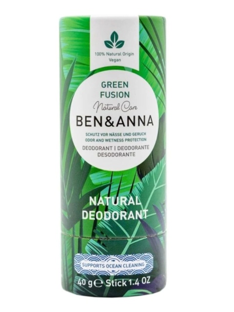 Naturalny dezodorant na bazie sody Green Fusion 40 g – Ben&Anna, produkt