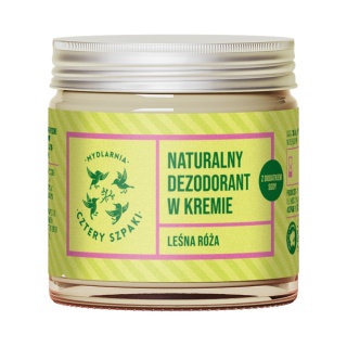 Naturalny dezodorant w kremie Leśna Róża z dodatkiem sody 60 ml – 4szpaki