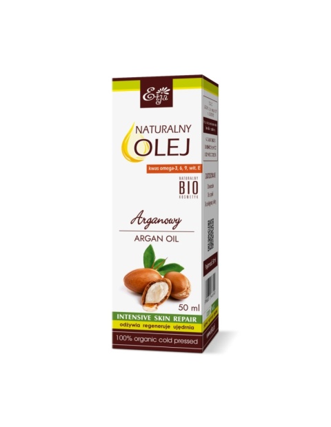 Olej Arganowy BIO 100% Argania spinosa Kernel Oil 50 ml – Etja, kartonik