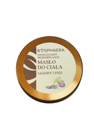 Nawilżająco regenerujące masło do ciała Jagody i figi 50 g - Bosphaera