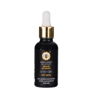 Serum do Twarzy C+E+Q10 30 ml – Miodowa Mydlarnia