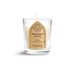 Sojowa świeca zapachowa Celebrate Brzoskwinia i karmel 70 g – Flagolie