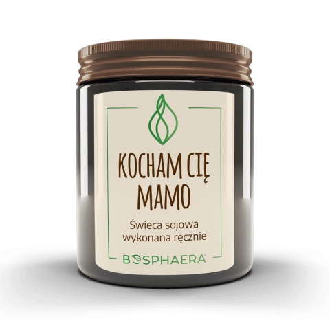Sojowa świeca zapachowa Kocham Cię Mamo 190 g - Bosphaera, produkt