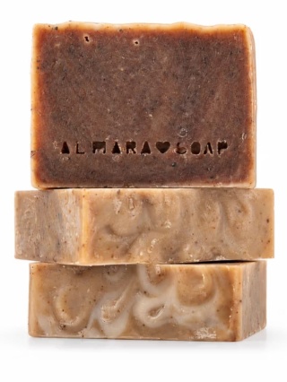 Cocoa & Orange – naturalne mydło kakaowe z pomarańczą, owsem i paczulą 90 g – Almara Soap