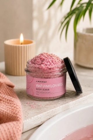 Peeling do ciała Watermelon Kiss Body Scrub180 g – Almara Soap