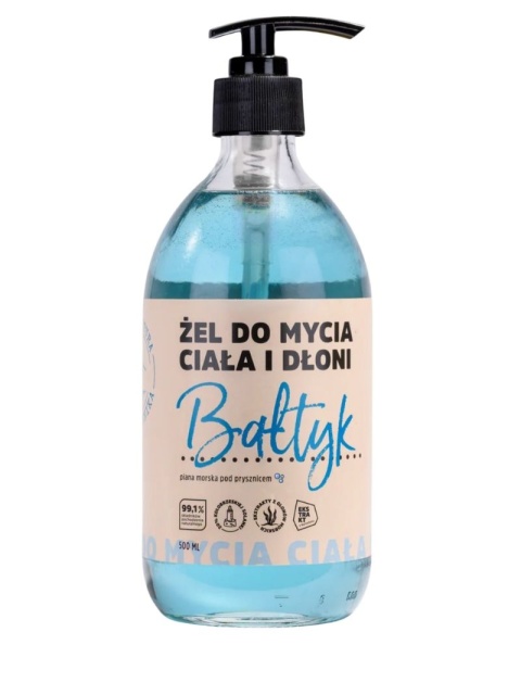 Żel do mycia ciała i dłoni Bałtyk 500 ml – Manufaktura Bursztynnika, produkt
