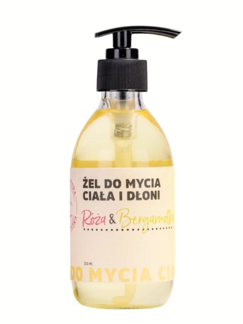 Żel do mycia ciała i dłoni Róża & Bergamotka 250 ml – Manufaktura Bursztynnika, produkt
