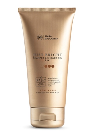 Żel i szampon 2w1 Just Bright for men 170 ml – Stara Mydlarnia
