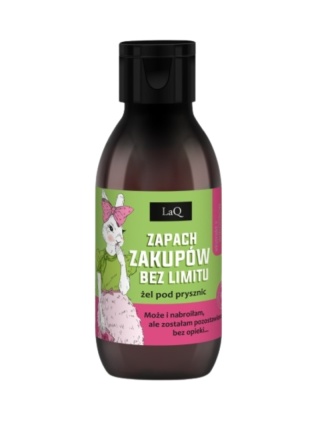 Żel pod prysznic Zapach zakupów bez limitu – kiwi i winogrona 100 ml– LaQ