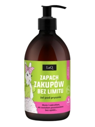 Żel pod prysznic Zapach zakupów bez limitu – kiwi i winogrona 500 ml– LaQ